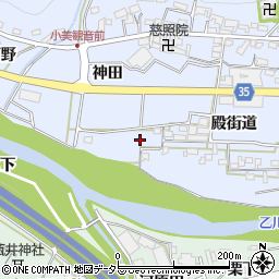 愛知県岡崎市小美町殿街道26周辺の地図