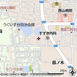 京都府長岡京市今里薬師堂2-2周辺の地図