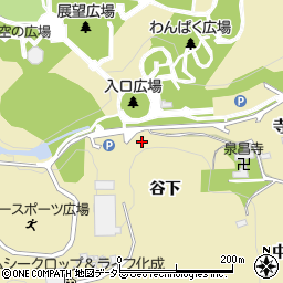 愛知県新城市大海（谷下）周辺の地図