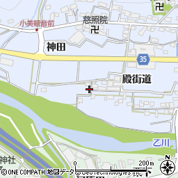 愛知県岡崎市小美町殿街道20周辺の地図