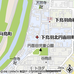 京都府京都市伏見区下鳥羽南三町7周辺の地図