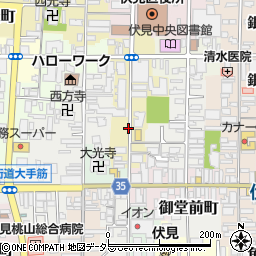 京都府京都市伏見区南部町周辺の地図