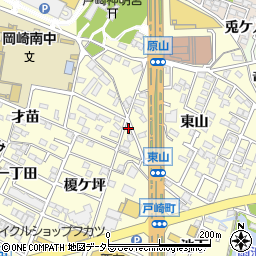 愛知県岡崎市戸崎町才苗1周辺の地図