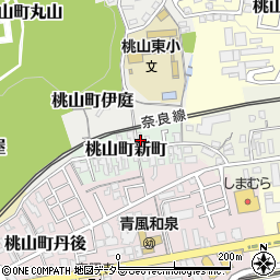 京都府京都市伏見区桃山町新町28周辺の地図