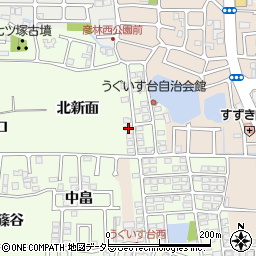 京都府長岡京市うぐいす台170-10周辺の地図