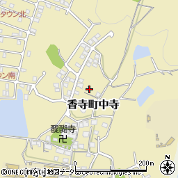 兵庫県姫路市香寺町中寺355-1周辺の地図