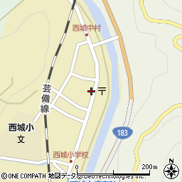 広島県庄原市西城町西城114周辺の地図