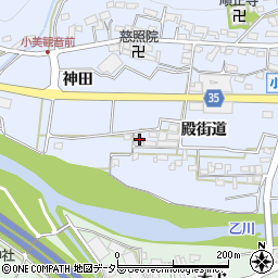 愛知県岡崎市小美町殿街道35周辺の地図