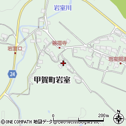 滋賀県甲賀市甲賀町岩室2288周辺の地図