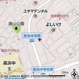 愛知県高浜市湯山町周辺の地図
