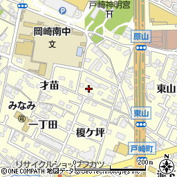 愛知県岡崎市戸崎町才苗9周辺の地図