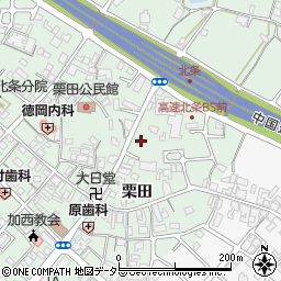 兵庫県加西市北条町栗田123周辺の地図