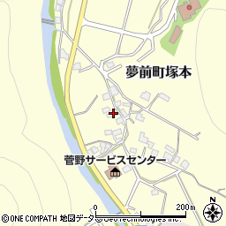 兵庫県姫路市夢前町塚本203周辺の地図