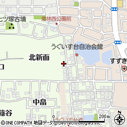 京都府長岡京市うぐいす台172-25周辺の地図
