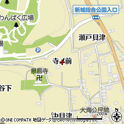 愛知県新城市大海寺ノ前周辺の地図