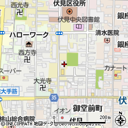 京都府京都市伏見区南部町60周辺の地図