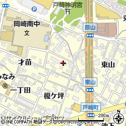 愛知県岡崎市戸崎町才苗3周辺の地図