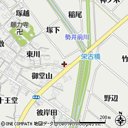 愛知県安城市古井町塚下4周辺の地図