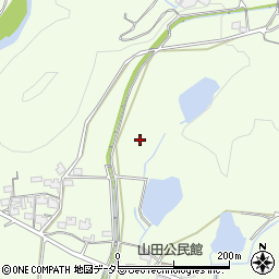 兵庫県姫路市林田町山田周辺の地図