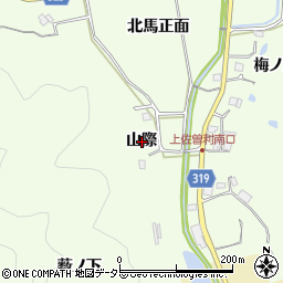 兵庫県宝塚市上佐曽利山際周辺の地図