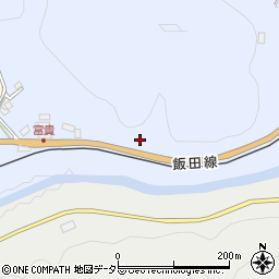 愛知県新城市富栄東山下周辺の地図