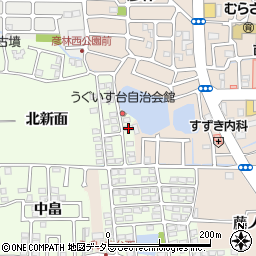 京都府長岡京市うぐいす台178周辺の地図
