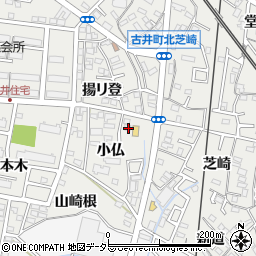 愛知県安城市古井町小仏9-4周辺の地図