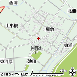 愛知県岡崎市下佐々木町屋敷25周辺の地図