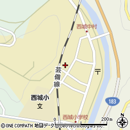 広島県庄原市西城町西城267周辺の地図