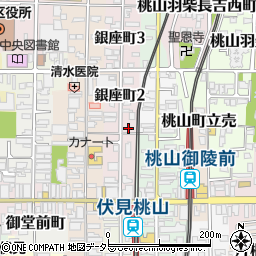 タイムズ伏見桃山駅北駐車場周辺の地図