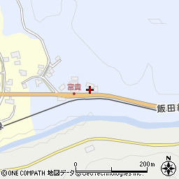 愛知県新城市富栄坂口周辺の地図