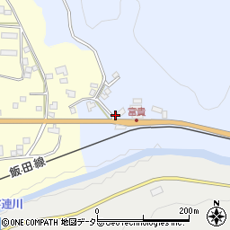 愛知県新城市富栄（富貴）周辺の地図