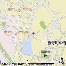 兵庫県姫路市香寺町中寺316周辺の地図