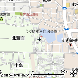 京都府長岡京市うぐいす台172-8周辺の地図