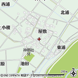 愛知県岡崎市下佐々木町屋敷58周辺の地図