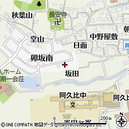愛知県知多郡阿久比町卯坂南106周辺の地図