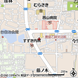 京都府長岡京市今里西ノ口周辺の地図