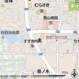 京都府長岡京市今里（西ノ口）周辺の地図