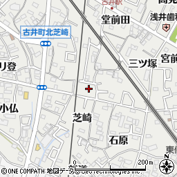 愛知県安城市古井町芝崎33周辺の地図