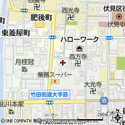 京都府京都市伏見区片原町291周辺の地図