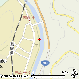 広島県庄原市西城町西城190周辺の地図