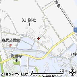 滋賀県甲賀市甲南町森尻48周辺の地図
