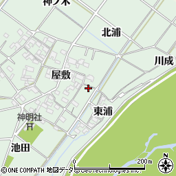 愛知県岡崎市下佐々木町屋敷209周辺の地図