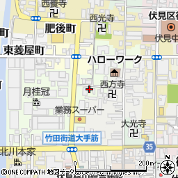 京都府京都市伏見区片原町291-2周辺の地図
