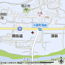 愛知県岡崎市小美町殿街道172周辺の地図