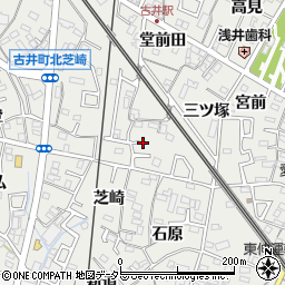 愛知県安城市古井町三ツ塚37周辺の地図