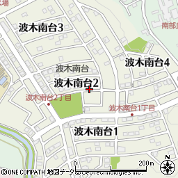 三重県四日市市波木南台周辺の地図