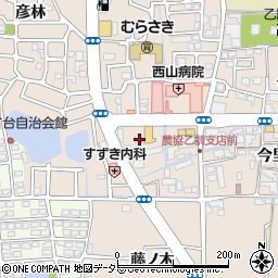 京都府長岡京市今里西ノ口14周辺の地図