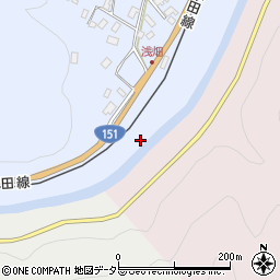 愛知県新城市富栄大道ノ下周辺の地図