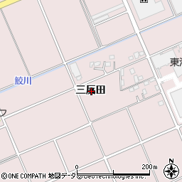 愛知県安城市高棚町三反田周辺の地図